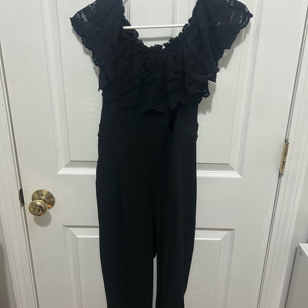 Elegant Black Lace Jumpsuit